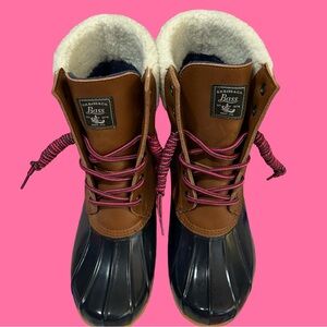 EC! G.H.Bass&Co.duck boots,classic style waterproof boots wet/cold weather sz 10
